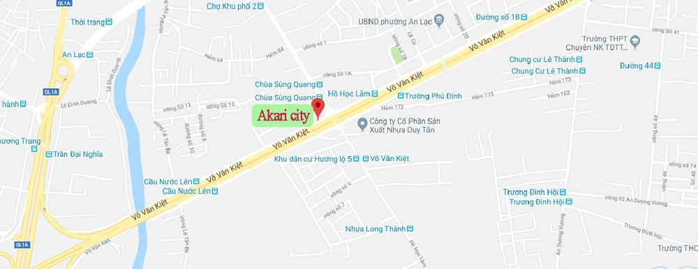 Vị trí Akari City Bình Tân